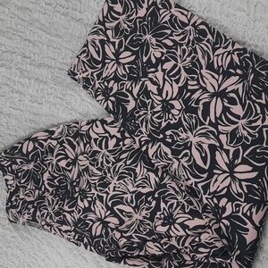 Peter Nygard Collection Floral Trousers Size 6 Pink